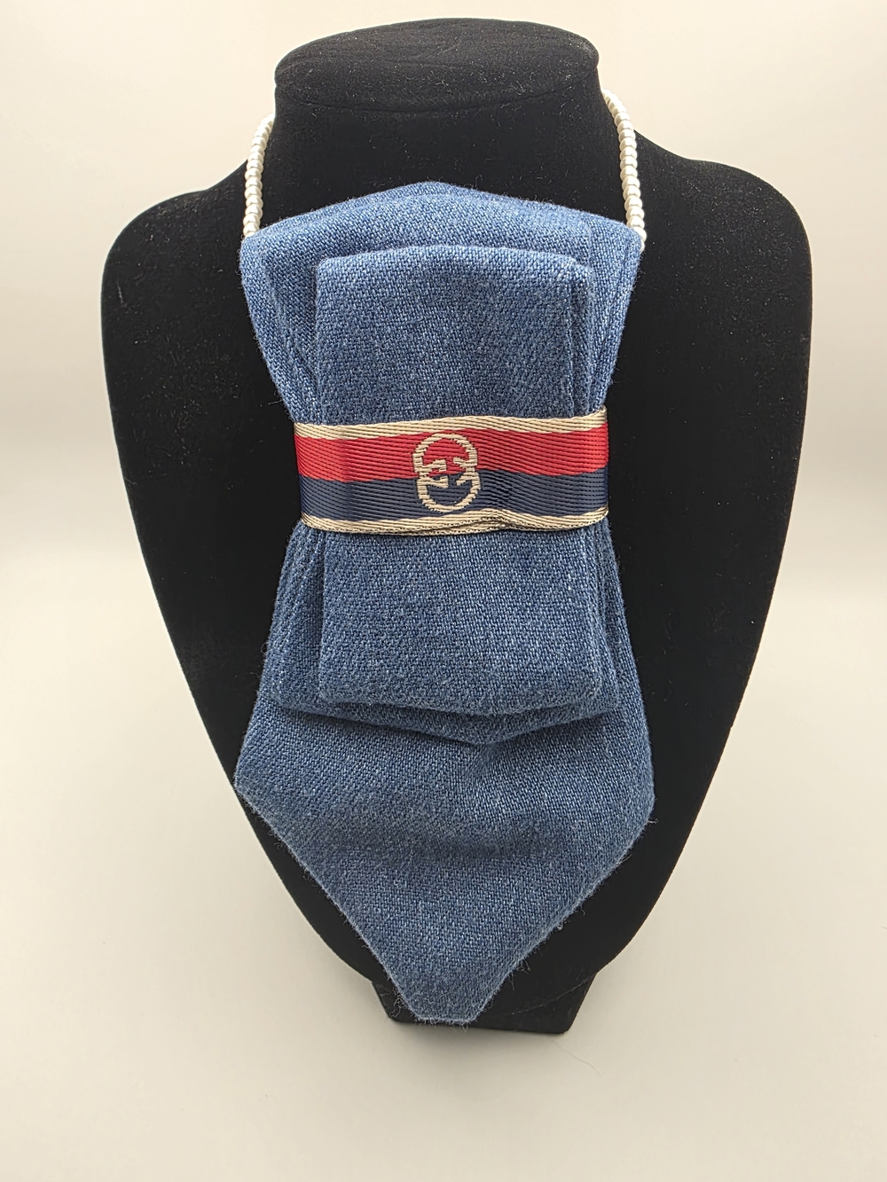 Tie Necklace | Denim